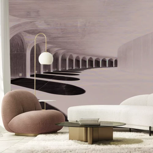 Papier peint  Espace de lumière géométrique en architecture