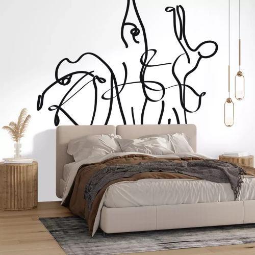 Papier peint  Dessin des lignes de danse des femmes