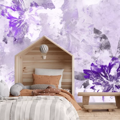 Papier peint  Fleurs délicates dans une composition aquarelle