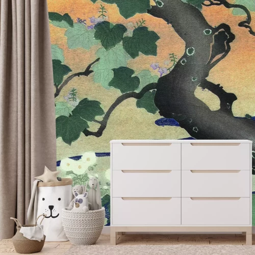 Papier peint  Paysage végétal japonais abstrait