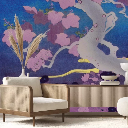 Papier peint  Paysage végétal japonais abstrait