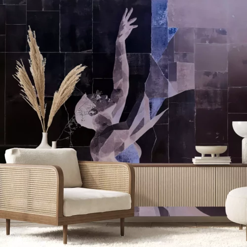 Papier peint  Fresque abstraite d'un homme