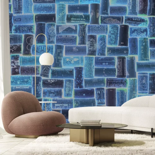 Papier peint  Motif avec bouchons de vin