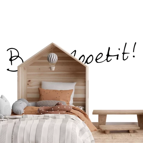 Papier peint  Bon appétit sur fond blanc