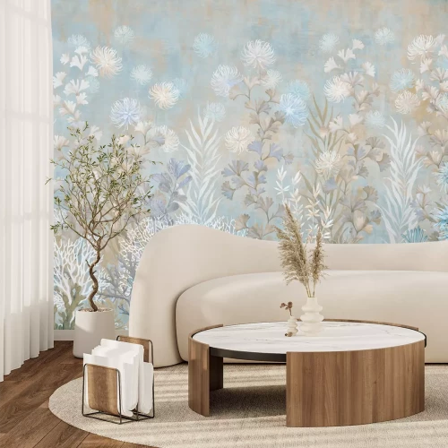 Papier peint  Paysage marin avec végétation