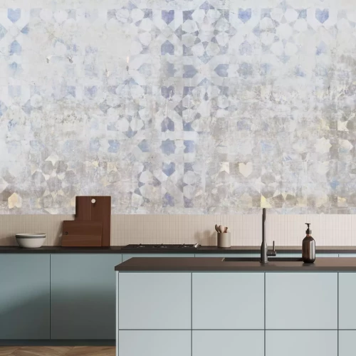 Papier peint  Texture abstraite de carreaux en gris