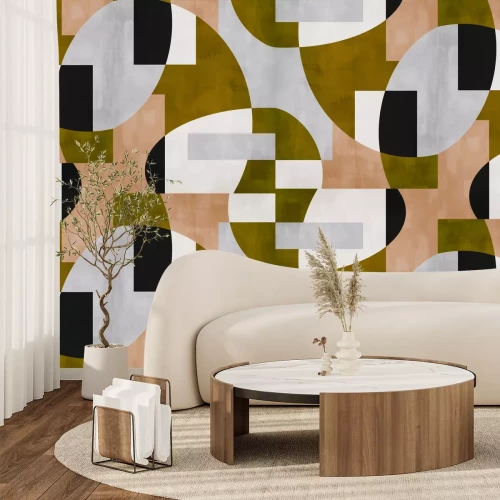 Papier peint  Formes dans le style scandinave