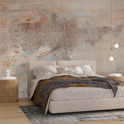 Papier peint  Texture de béton avec rayures effet loft brut