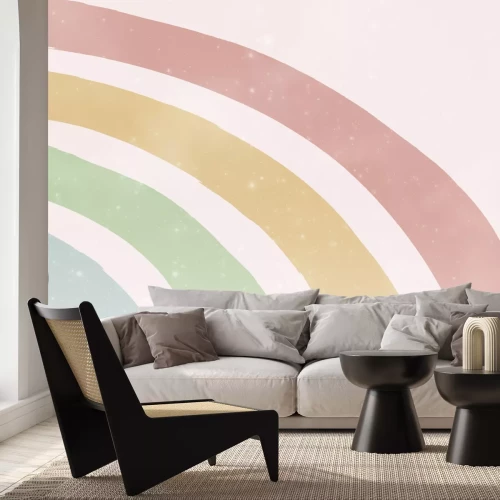 Papier peint  Rainbow in pastel colors