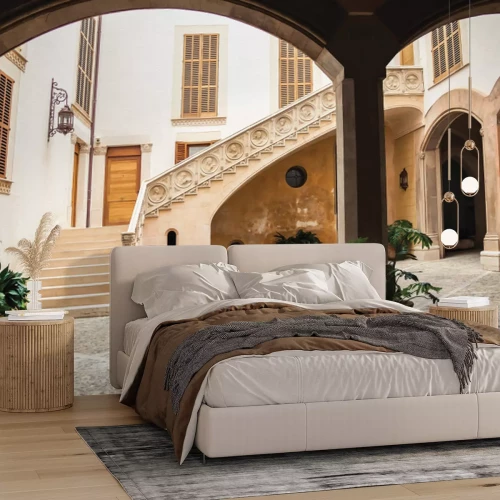 Papier peint  Cour de Majorque avec décoration baroque