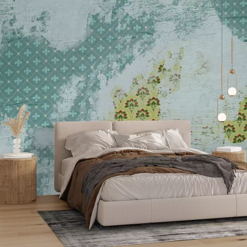 Papier peint  Motif ornemental richement décoré