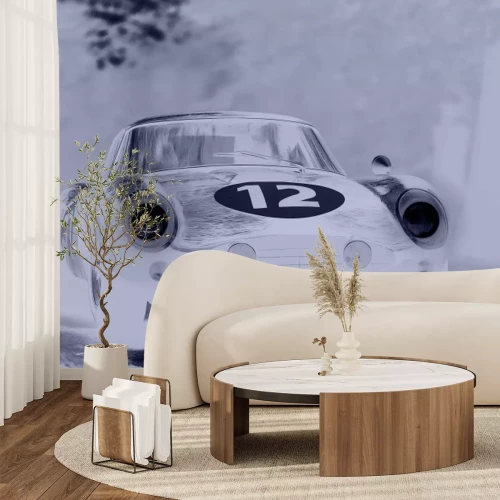 Papier peint  Course de voitures vintage dans la rue