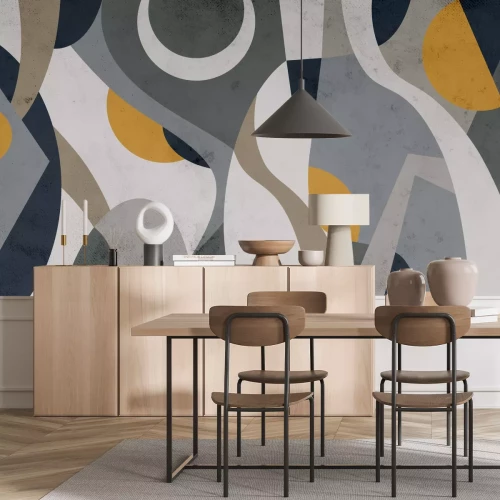 Papier peint  Fond texturé avec abstraction géométrique motif moderne