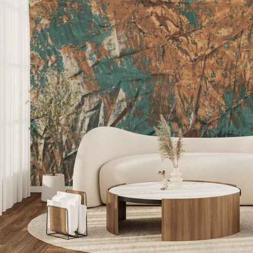 Papier peint  Texture vert cuivre dans un style vintage