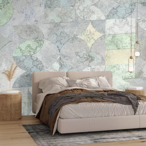 Papier peint  Décoration en carreaux de céramique