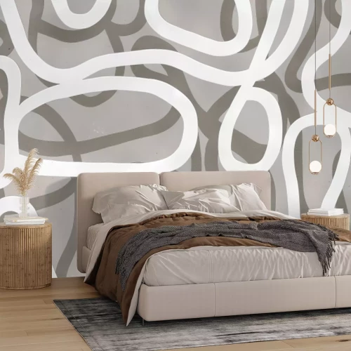 Papier peint  Abstraction moderne motif avec formes géométriques