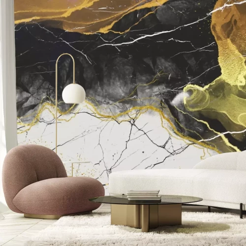 Papier peint  Motif Abstrait Imitation Marbre