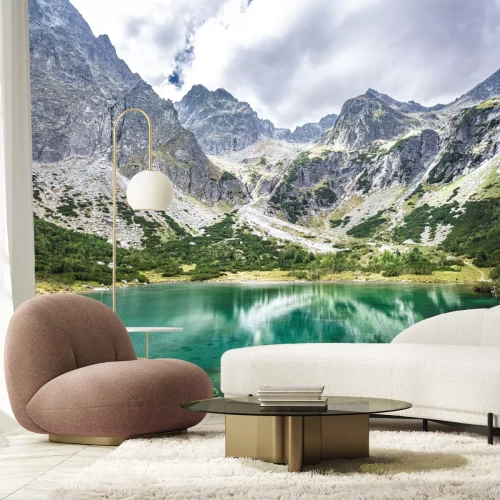 Papier peint  Paysage Pittoresque avec un Lac de Montagne