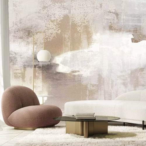 Papier peint  Fond Beige Effet Béton Style Industriel