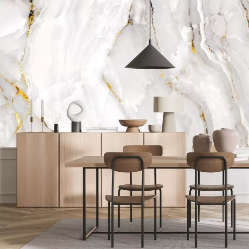 Papier peint  Texture de Marbre et Pierre avec de l’Or