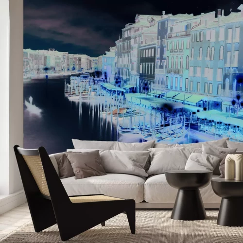 Papier peint  Paysage des canaux de Venise au crépuscule