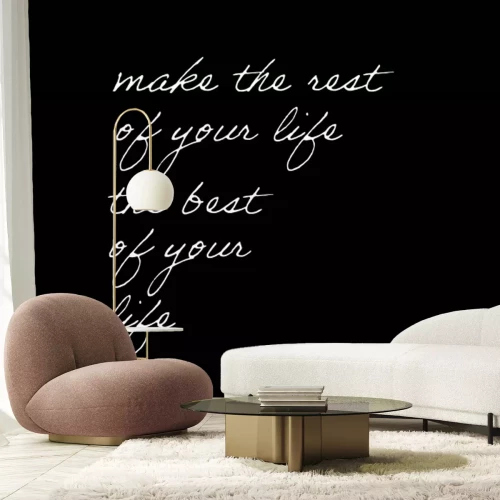 Papier peint  Texte motivant sur fond blanc