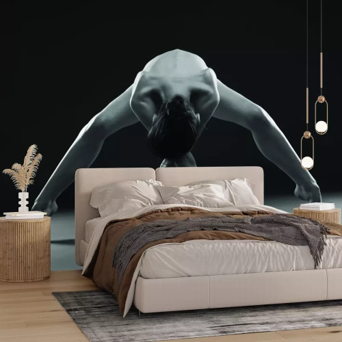 Papier peint  Photo en noir et blanc d'une femme dansante