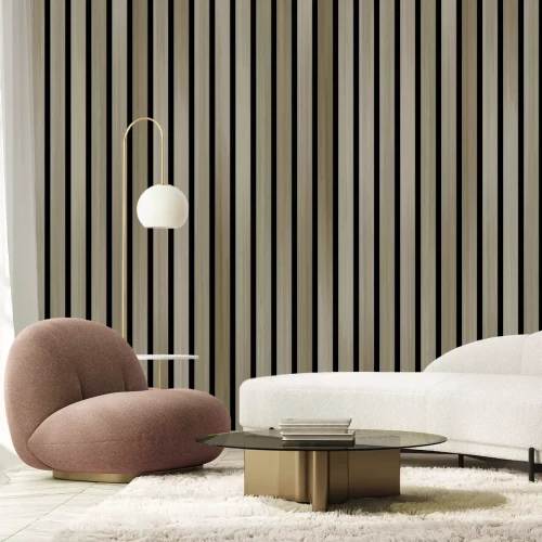 Papier peint  Lames en bois classiques