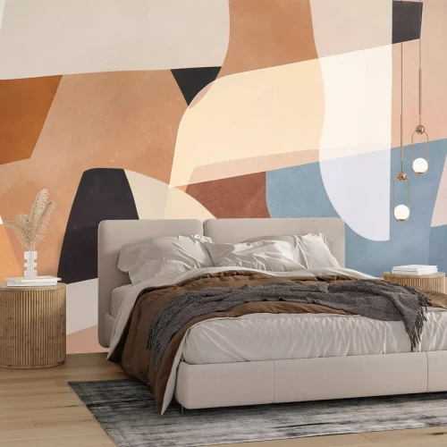 Papier peint  Texture géométrique avec des formes