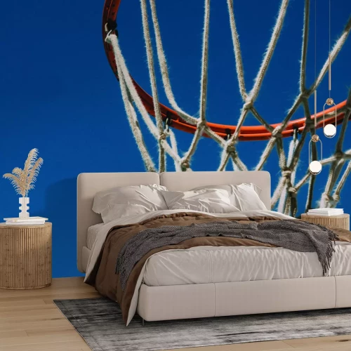 Papier peint  Panier de basket avec filet