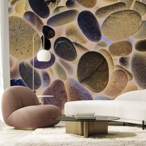 Papier peint  Motif d'imitation de pierres lisses