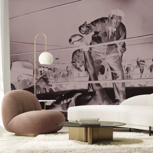 Papier peint  Arbitre comptant un boxeur masculin