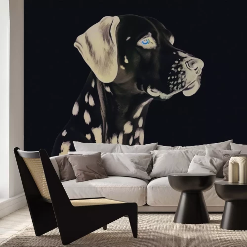 Papier peint  Portrait d’un chien dalmatien