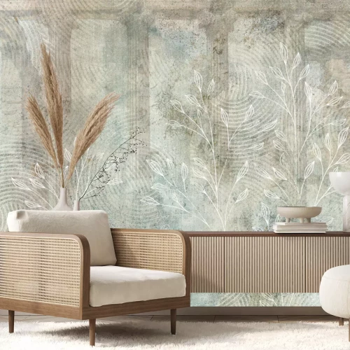 Papier peint  Texture avec motif botanique