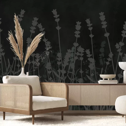 Papier peint  Clairière sauvage de fleurs aux couleurs vives