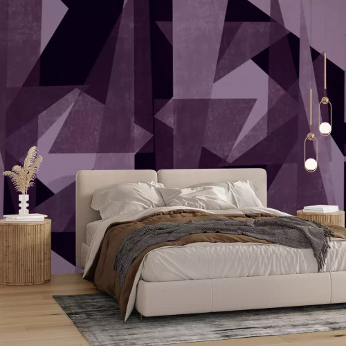 Papier peint  Formes géométriques en tons gris