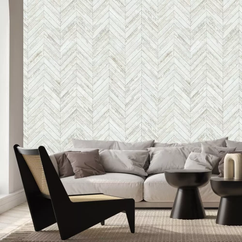 Papier peint  Motif dans les lames de parquet en bois