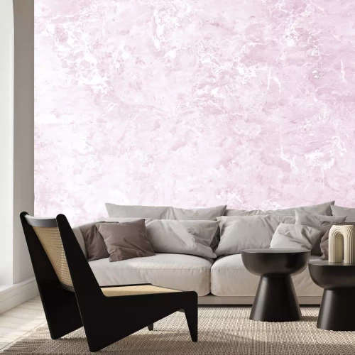 Papier peint  Imitation de marbre rose