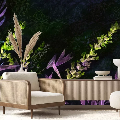 Papier peint  Lavande peinte à l'aquarelle