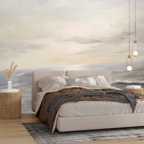 Papier peint  Ciel ensoleillé au-dessus de la mer calme