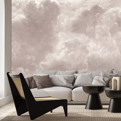 Papier peint  Nuages duveteux en couleurs monochromatiques