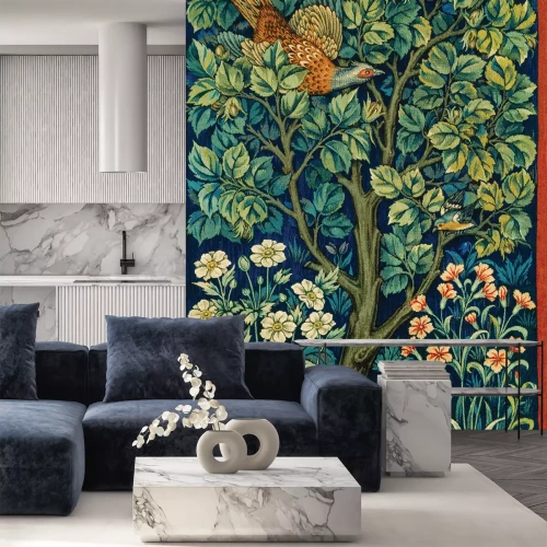 Sticker  Motif botanique dans le style de William Morris