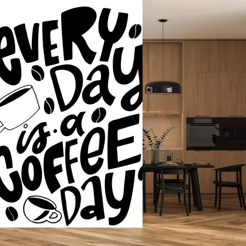 Sticker  Texte EVERY Day is a COFFEE Day