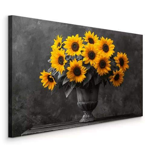 Tableau  Fleurs de tournesol dans un vase