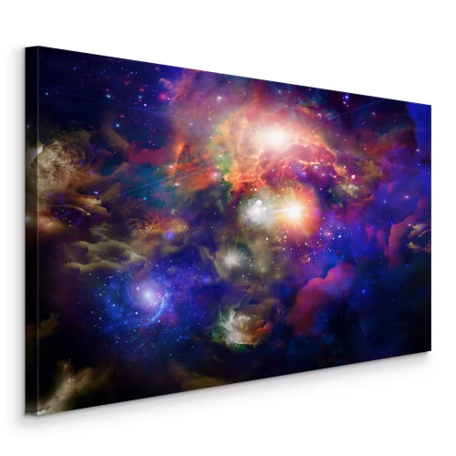 Tableau  Des étoiles brillantes parmi les nébuleuses