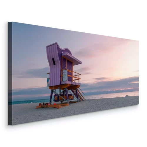 Tableau  Une cabine de sauvetage moderne aux couleurs pastel