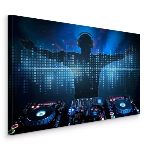 Tableau  Vague de musique électronique DJ