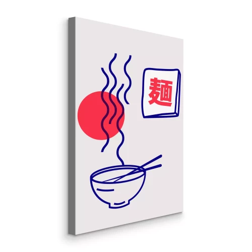 Tableau  Bol japonais minimaliste avec baguettes