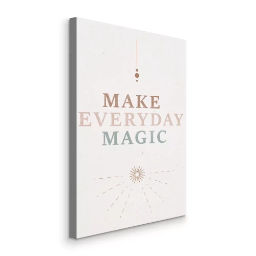 Tableau  Typographie positive avec symbole du soleil