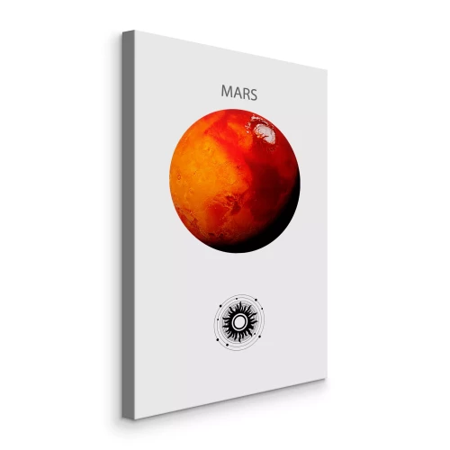 Tableau  Mars, la quatrième planète à partir du Soleil